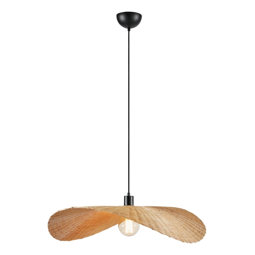 Markslöjd 108677 - Candeeiro suspenso RAYO 1xE27/40W/230V bege/bambu