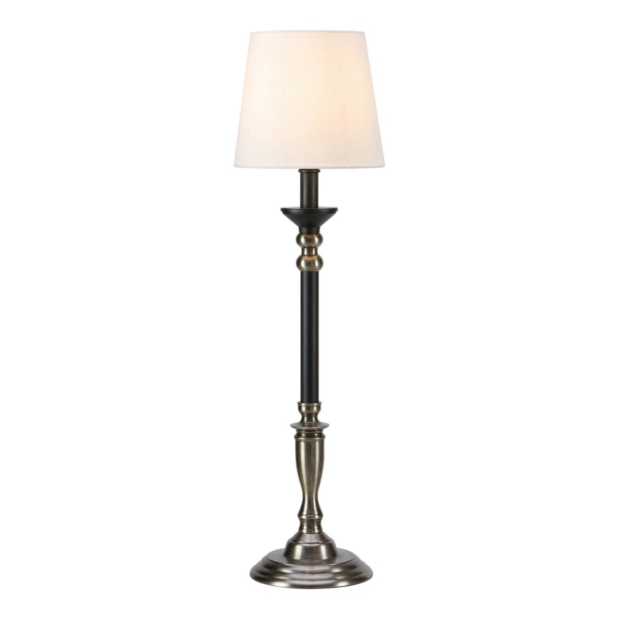 Markslöjd 108680 - Candeeiro de mesa GENT 1xE27/40W/230V cromado mate/preto/branco