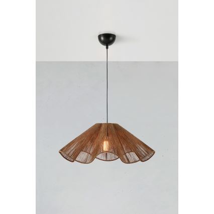 Markslöjd 108681 - Candeeiro suspenso NAMI 1xE27/40W/230V castanho