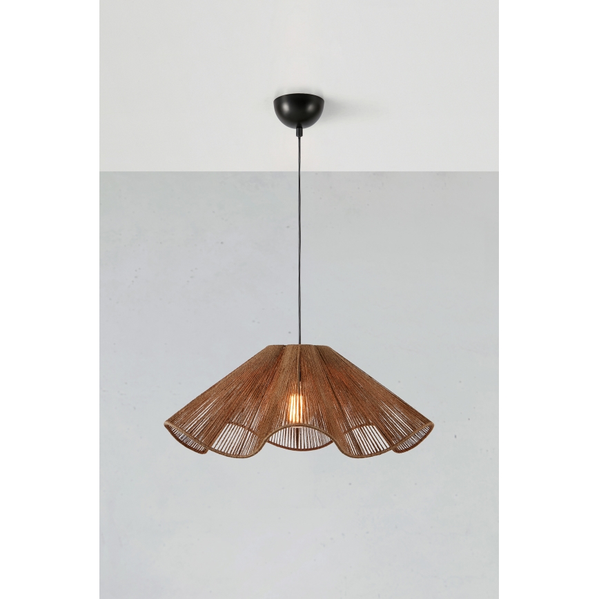 Markslöjd 108681 - Candeeiro suspenso NAMI 1xE27/40W/230V castanho