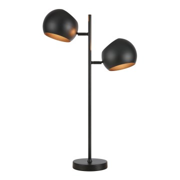 Markslöjd 108691 - Candeeiro de mesa EDGAR 2xE14/40W/230V preto