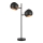 Markslöjd 108691 - Candeeiro de mesa EDGAR 2xE14/40W/230V preto