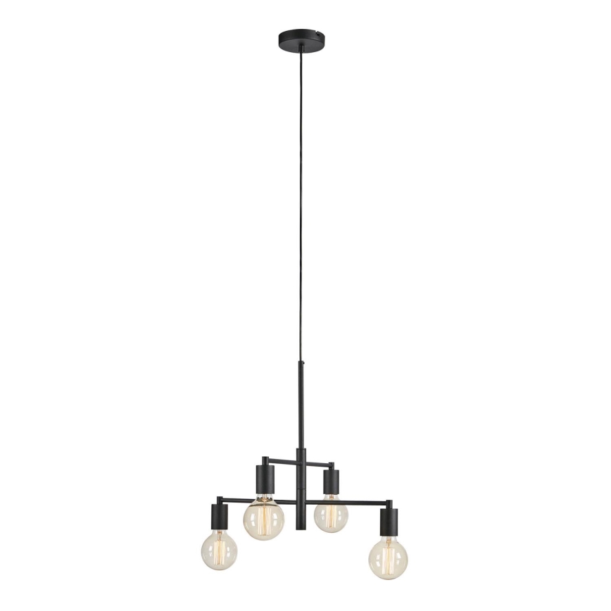 Markslöjd 108716 - Candeeiro suspenso CIELO 4xE27/40W/230V preto