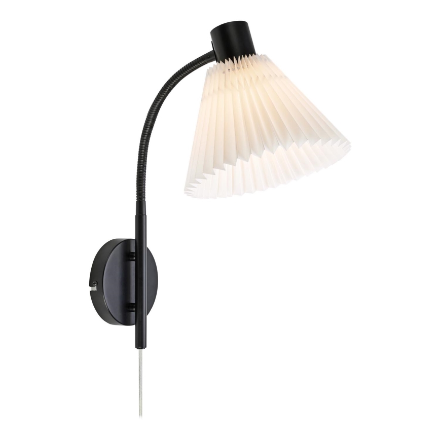 Markslöjd 108752 - Candeeiro de parede MIRA 1xE14/40W/230V preto/branco