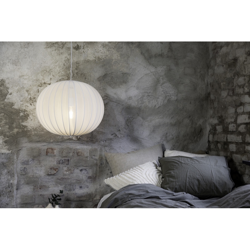 Markslöjd 108792 - Candeeiro suspenso FORENCE 1xE27/40W/230V diâmetro 50 cm branco