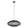 Markslöjd 108793 - Candeeiro suspenso FORENCE 1xE27/40W/230V diâmetro 60 cm preto