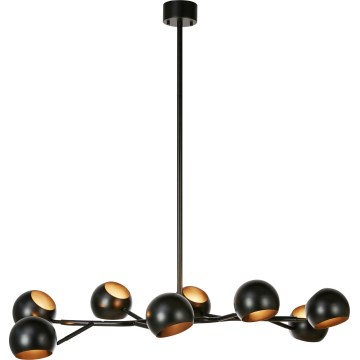 Markslöjd 108852 - Candeeiro suspenso EDGAR 8xE14/40W/230V preto