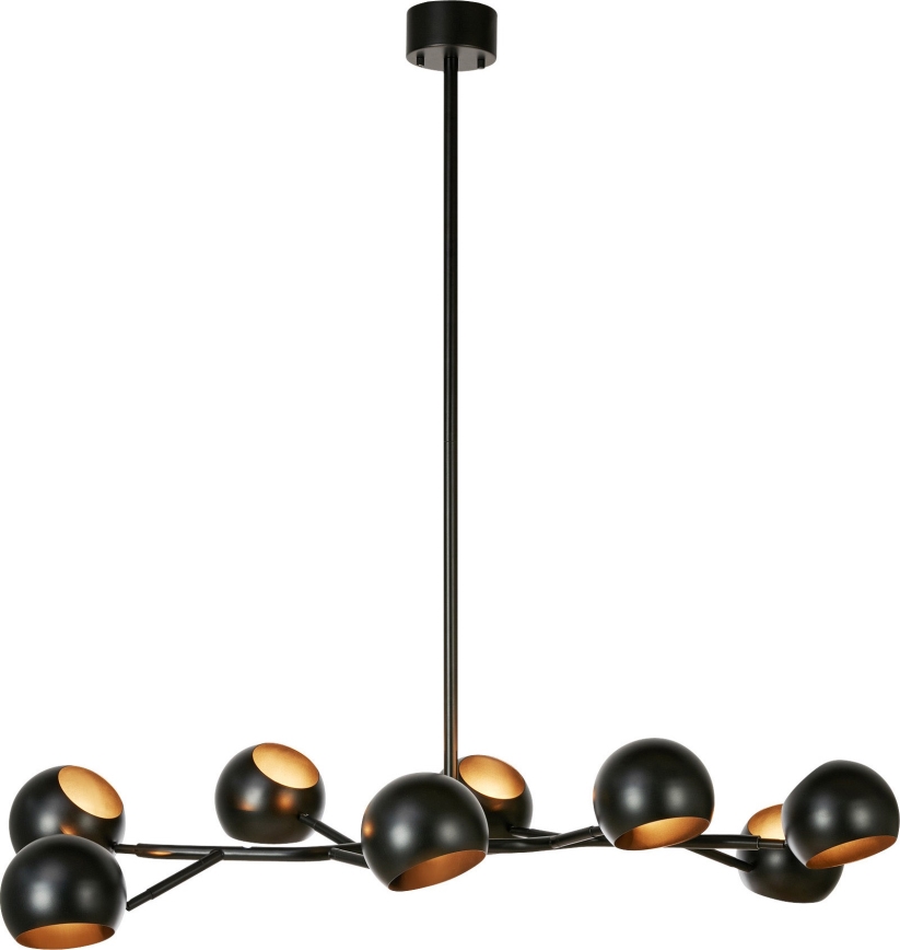 Markslöjd 108852 - Candeeiro suspenso EDGAR 8xE14/40W/230V preto