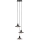 Markslöjd 108853 - Candeeiro suspenso NOVIA 3xE27/40W/230V preto/fumado