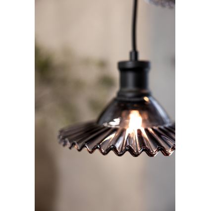 Markslöjd 108853 - Candeeiro suspenso NOVIA 3xE27/40W/230V preto/fumado