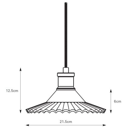 Markslöjd 108854 - Candeeiro suspenso NOVIA 1xE27/40W/230V preto/fumado