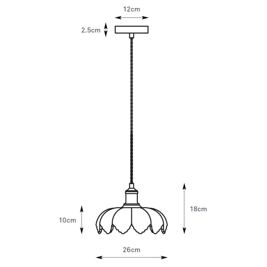 Markslöjd 108857 - Candeeiro suspenso KURAGE 1xE27/40W/230V latão/branco