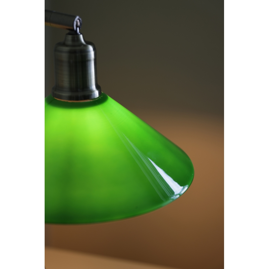 Markslöjd 108864 - Candeeiro de mesa VELA 1xE27/40W/230V latão/verde