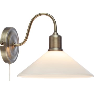 Markslöjd 108865 - Candeeiro de parede VELA 1xE27/40W/230V latão/branco