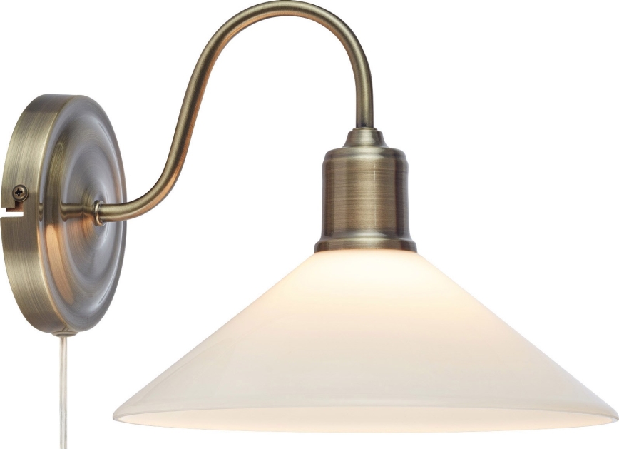 Markslöjd 108865 - Candeeiro de parede VELA 1xE27/40W/230V latão/branco