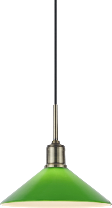 Markslöjd 108868 - Candeeiro suspenso VELA 1xE27/40W/230V latão/verde