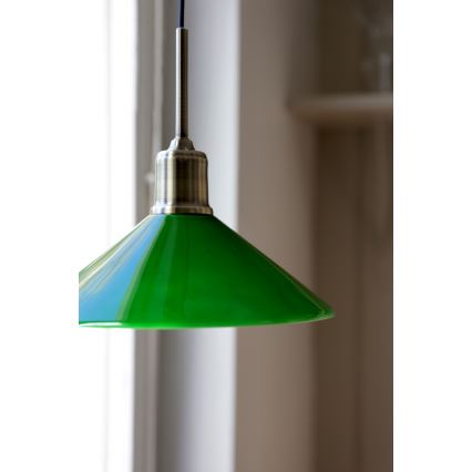 Markslöjd 108868 - Candeeiro suspenso VELA 1xE27/40W/230V latão/verde