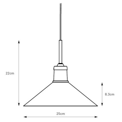 Markslöjd 108868 - Candeeiro suspenso VELA 1xE27/40W/230V latão/verde