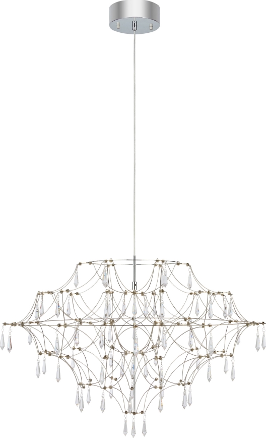 Markslöjd 108870 - Lustre de cristal LED regulável num fio EFESOS LED/25W/230V diâmetro 80 cm