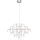 Markslöjd 108870 - Lustre de cristal LED regulável num fio EFESOS LED/25W/230V diâmetro 80 cm