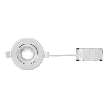 Markslöjd 108885 - Luminária LED dimerizável de embutir para casa de banho PLUTO LED/4,9W/230V CRI 90 IP44 branca