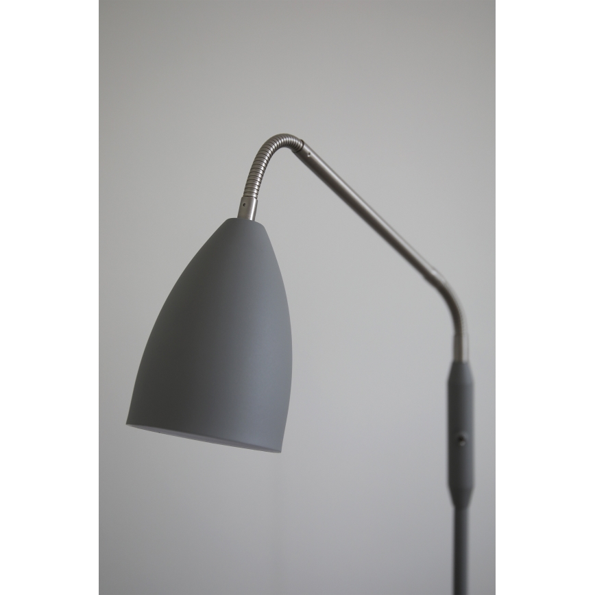 Markslöjd 108888 - Candeeiro de pé LED regulável PATRO, 4,9 W, 230 V, IRC 90, cinzento