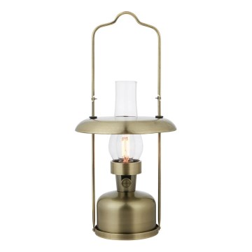 Markslöjd 108894 - Candeeiro de mesa exterior recarregável LED dimerizável FANOS LED/2,5W/3,7V 4000 mAh IP44 latão