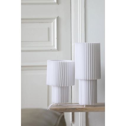 Markslöjd 108895 - Candeeiro de mesa CATIS 1xE27/60W/230V 32 cm branco