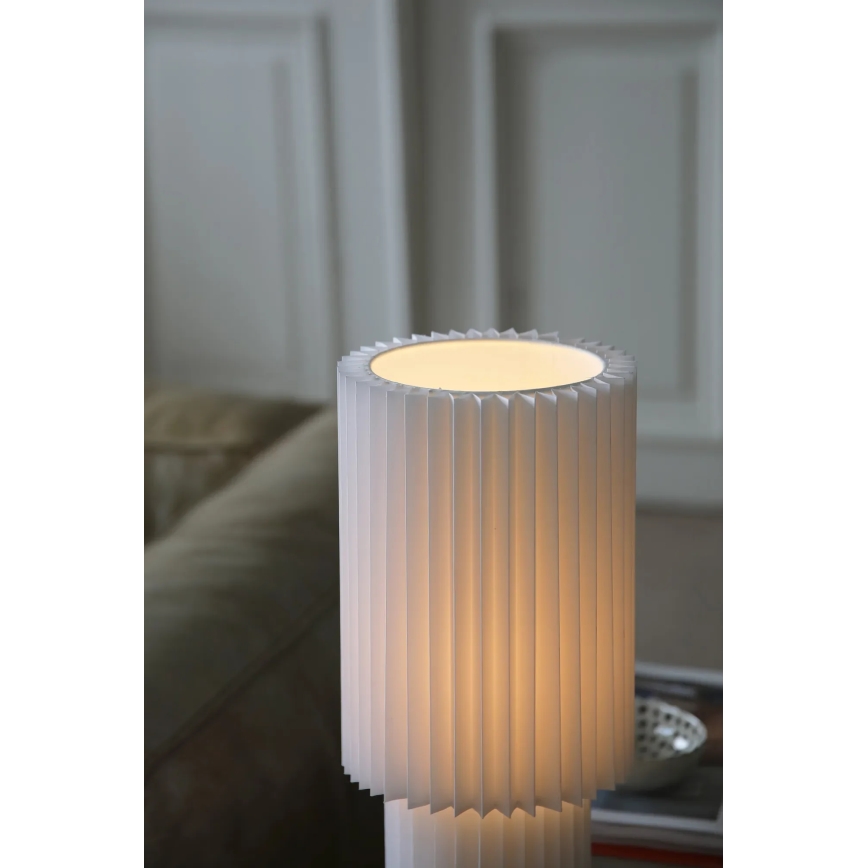 Markslöjd 108897 - Candeeiro de mesa CATIS 1xE27/60W/230V 45 cm branco