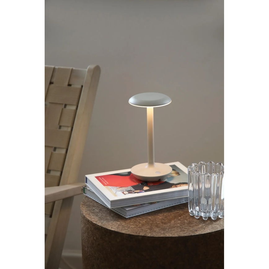 Markslöjd 108917 - Candeeiro de mesa LED para exterior regulável PETIT LED/2W/1800 mAh 2200/2700/3000K IP44 cinzento