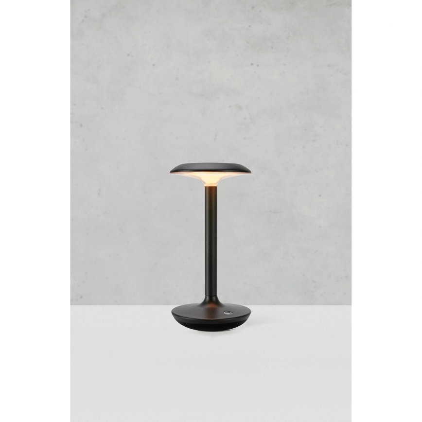 Markslöjd 108918 - Candeeiro de mesa LED para exterior regulável PETIT LED/2W/1800 mAh 2200/2700/3000K IP44 preto