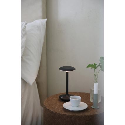 Markslöjd 108918 - Candeeiro de mesa LED para exterior regulável PETIT LED/2W/1800 mAh 2200/2700/3000K IP44 preto