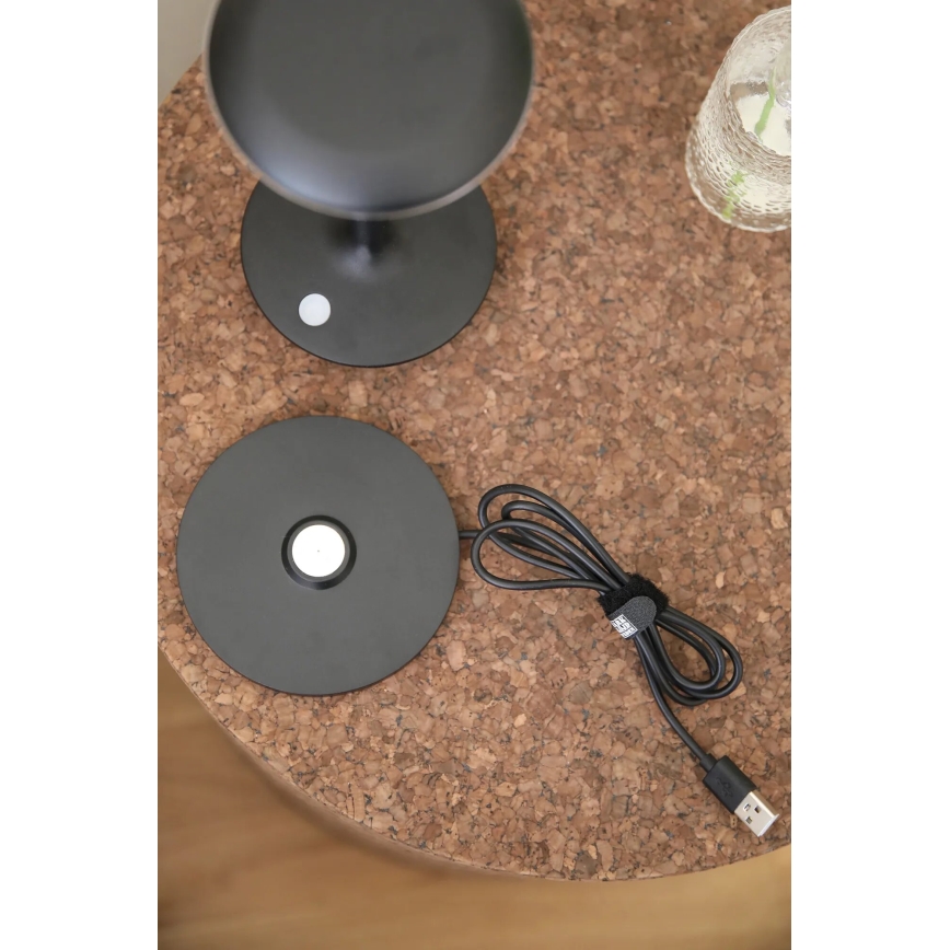 Markslöjd 108918 - Candeeiro de mesa LED para exterior regulável PETIT LED/2W/1800 mAh 2200/2700/3000K IP44 preto