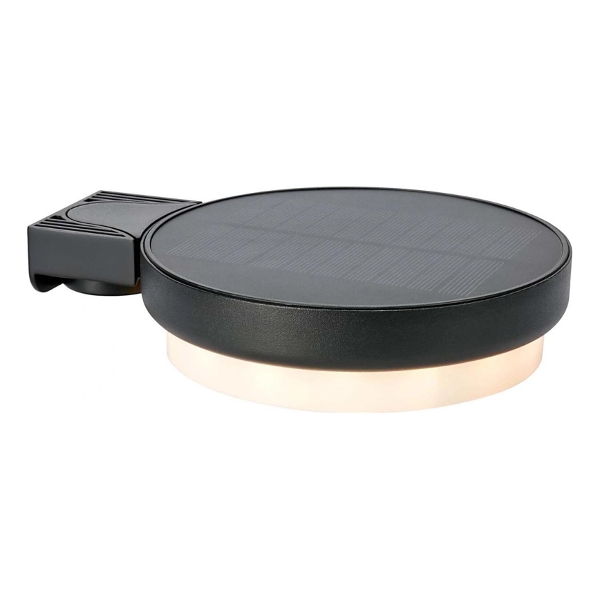 Markslöjd 108952 - Aplique de parede solar LED dimerizável FRAME LED/2W/3,7V 4000 mAh IP44 preto