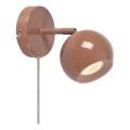 Markslöjd 108984 - Aplique de parede com foco orientável POP 1xGU10/7W/230V castanho