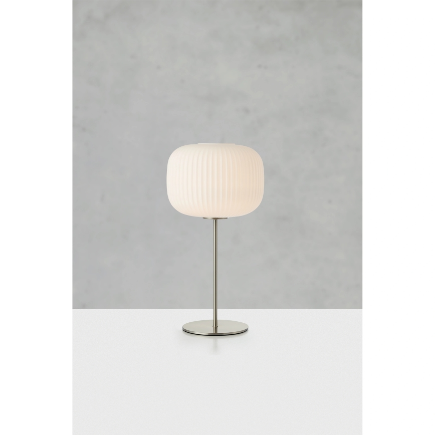Markslöjd 109007 - Candeeiro de mesa SOBER 1xE27/40W/230V branco/cromado mate