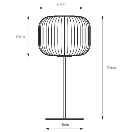 Markslöjd 109007 - Candeeiro de mesa SOBER 1xE27/40W/230V branco/cromado mate