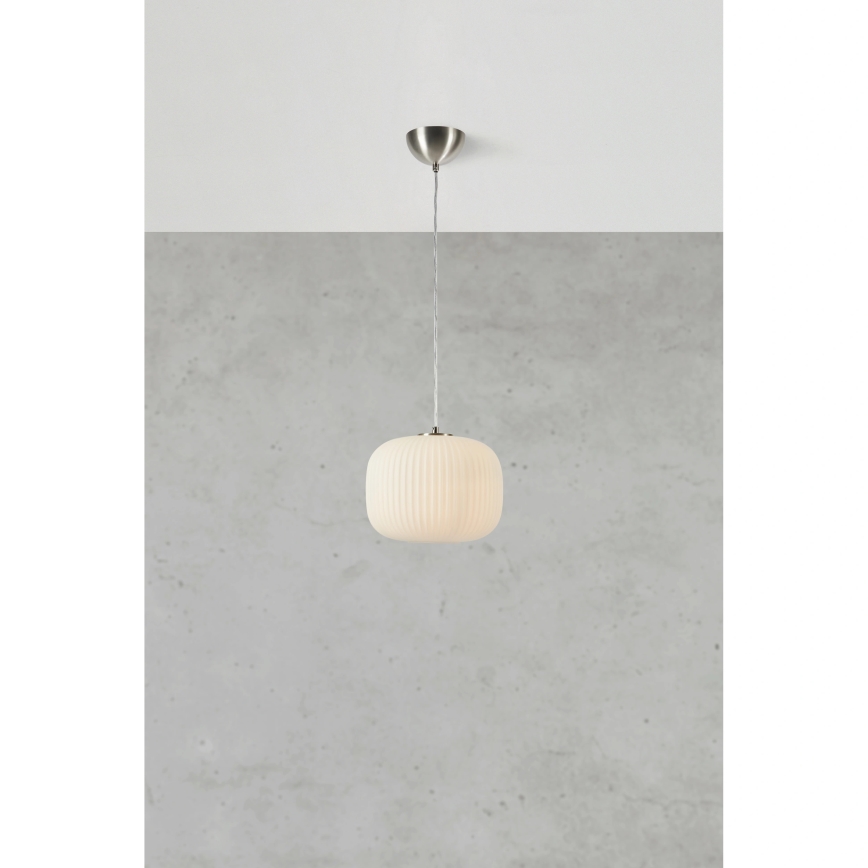 Markslöjd 109008 - Pendente com cabo SOBER 1xE27/40W/230V Ø 25 cm cromo mate