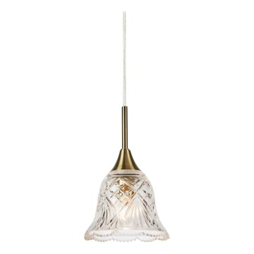 Markslöjd 109011 - Lustre suspenso com cabo LUNA 1xE14/40W/230V, latão