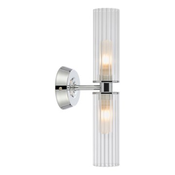 Markslöjd 109027 - Aplique de parede para casa de banho RIMINI 2xG9/20W/230V IP44 cromado brilhante