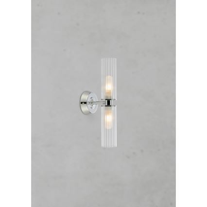 Markslöjd 109027 - Aplique de parede para casa de banho RIMINI 2xG9/20W/230V IP44 cromado brilhante