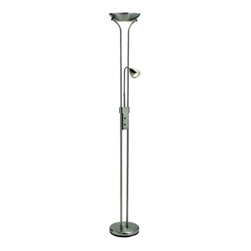 Markslöjd 111241 - Candeeiro de chão com regulação DETROIT 1xR7s/230W/230V + 1xGU10/35W cromado brilhante