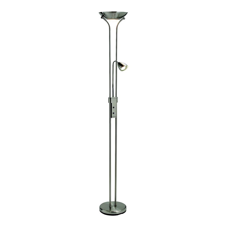 Markslöjd 111241 - Candeeiro de chão com regulação DETROIT 1xR7s/230W/230V + 1xGU10/35W cromado brilhante