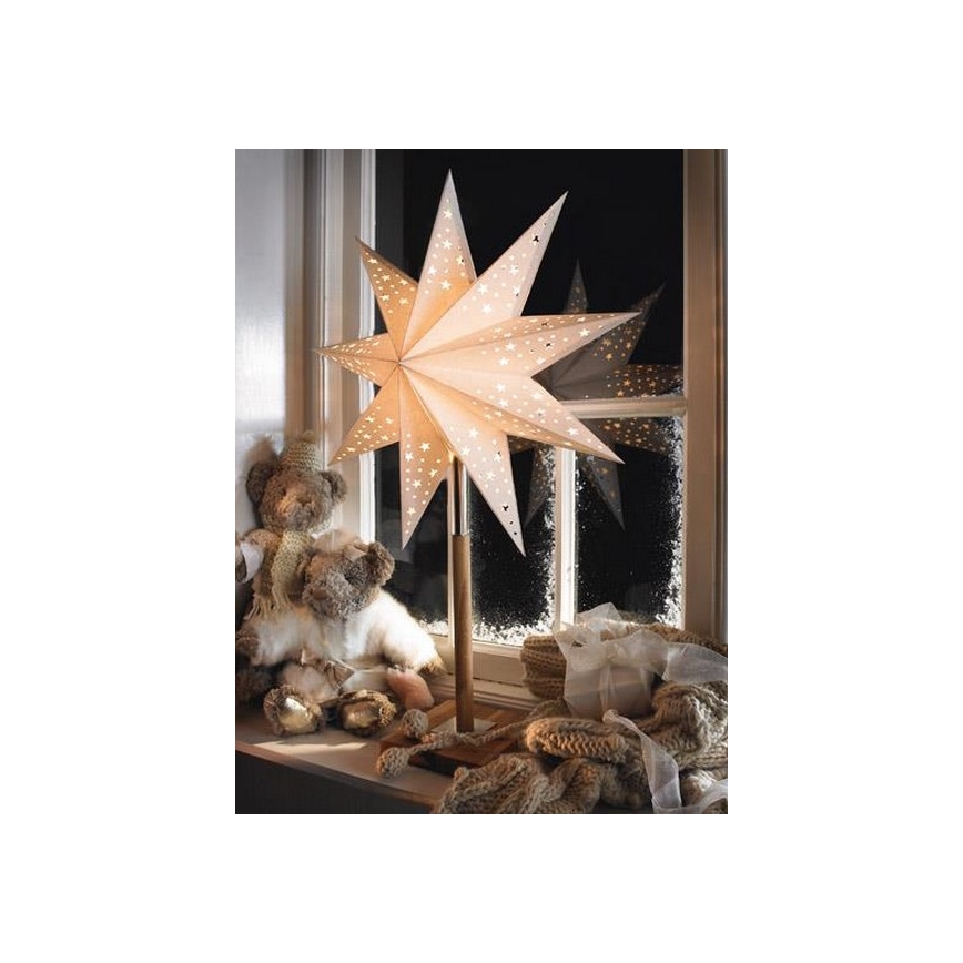 Markslöjd 700323 - Decoração de Natal SOLVALLA 1xE14/25W/230V branco 65 cm