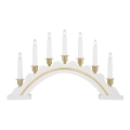 Markslöjd 700446 - Castiçal de natal CELINE 7xE10/3W/230V branco