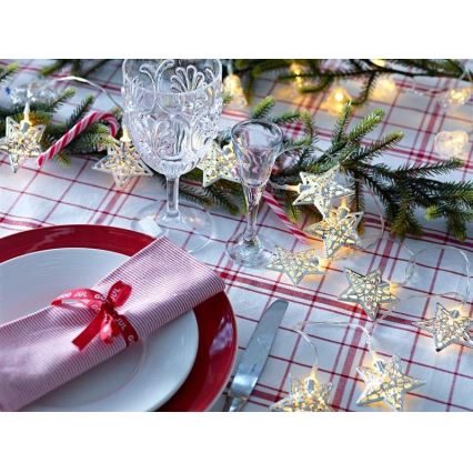Markslöjd 703173 - Corrente de Natal LED LILLAN LED/3xAA 2,1m branco quente