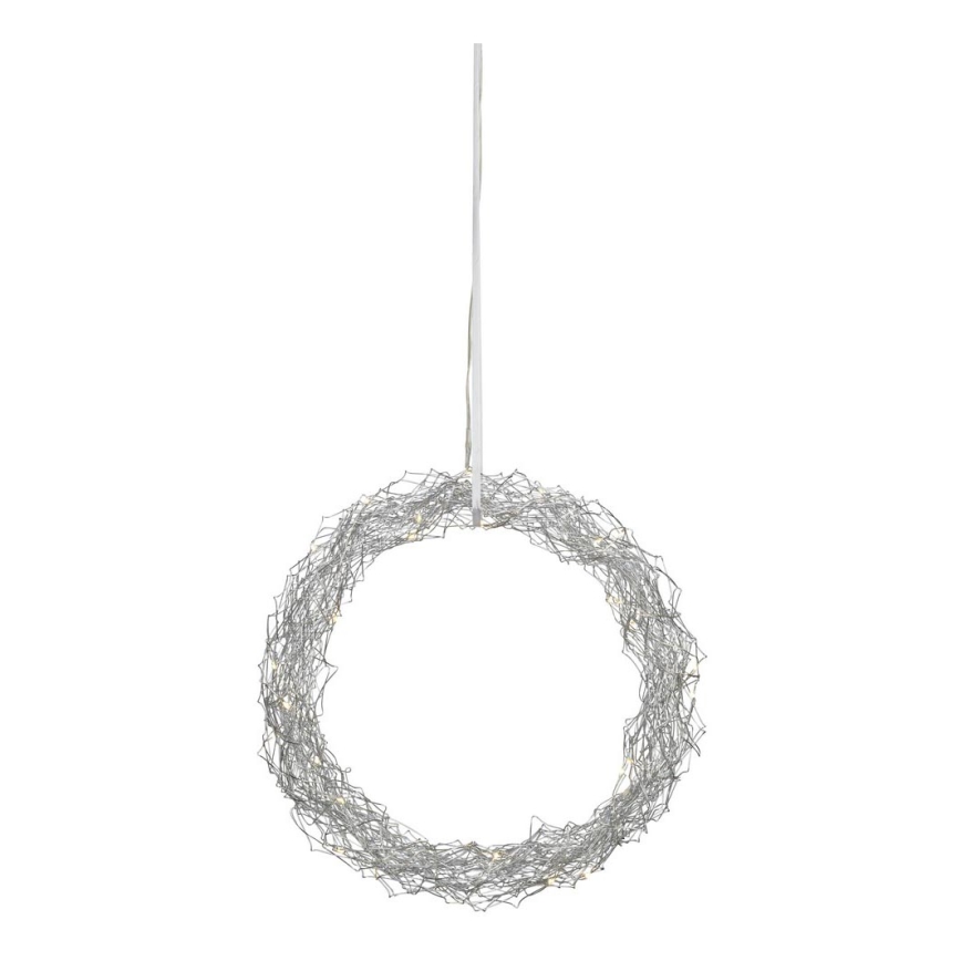 Markslöjd 703442 - Decoração de Natal LED JULLE 30xLED/0,03W/4,5V prata