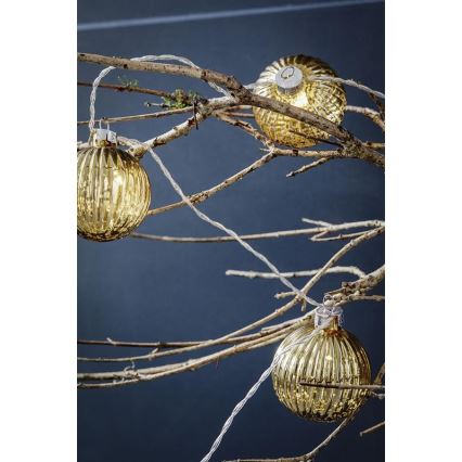 Markslöjd 703781 - Corrente de Natal LED BIGSOLO 10xLED 1,65m branco quente