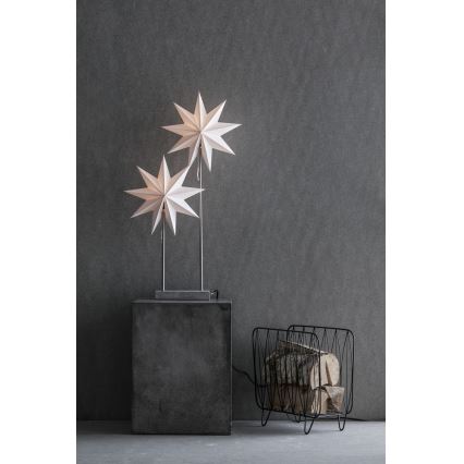 Markslöjd 703867 - Decoração de Natal DUVA 2xE14/25W/230V cinzento