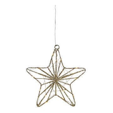 Markslöjd 703903 - Decoração de Natal LED ELISE LED/0,6W/230V dourada